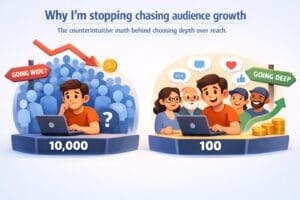 I&rsquo;m stopping chasing audience growth